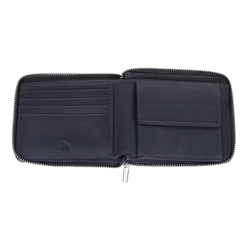 Denarnica Zippo 2.008.019 Navy Blue Range Zipper + Credit Card Case