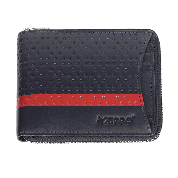Denarnica Zippo 2.008.019 Navy Blue Range Zipper + Credit Card Case