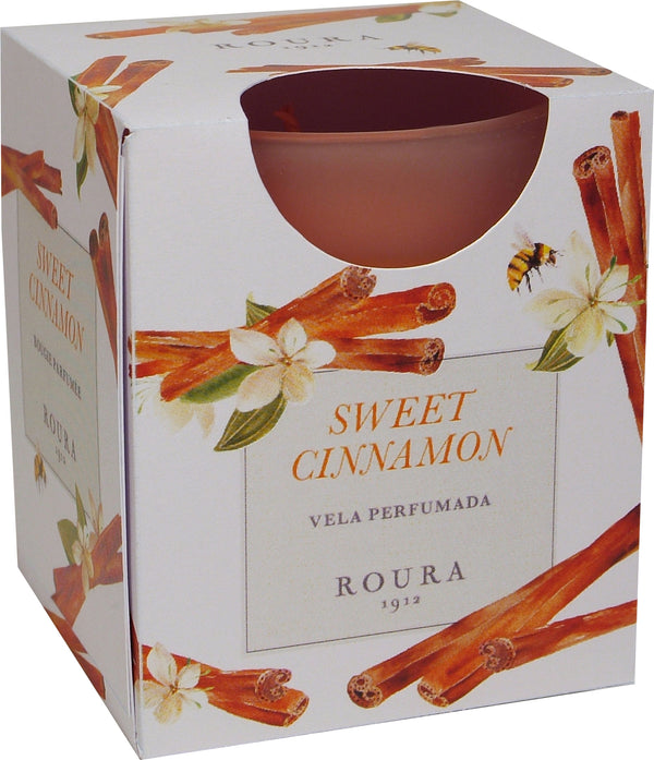 Roura 333033.132 Sveča v brušenem steklu Cimet 85x70 mm 30h