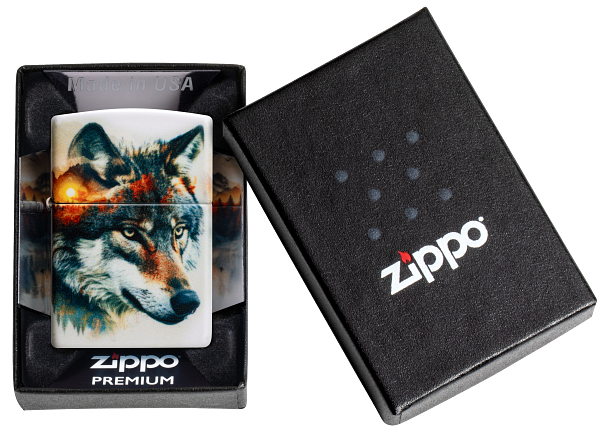 Zippo 60.007.507 vžigalnik Watercolor Wolf