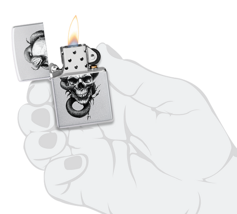 Zippo 60.007.695 vžigalnik Skull and Snake