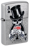 Zippo 47112 vžigalnik Gentleman Skull & Poker by Rietveld