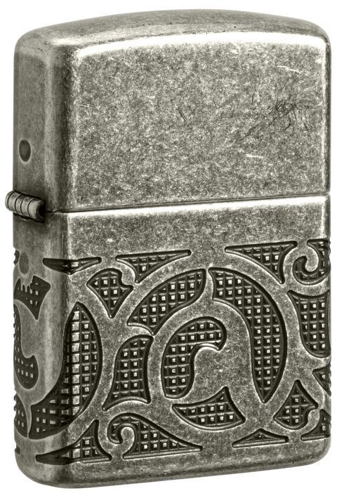 Zippo vžigalnik 49290 Pattern Armor Antique Silver