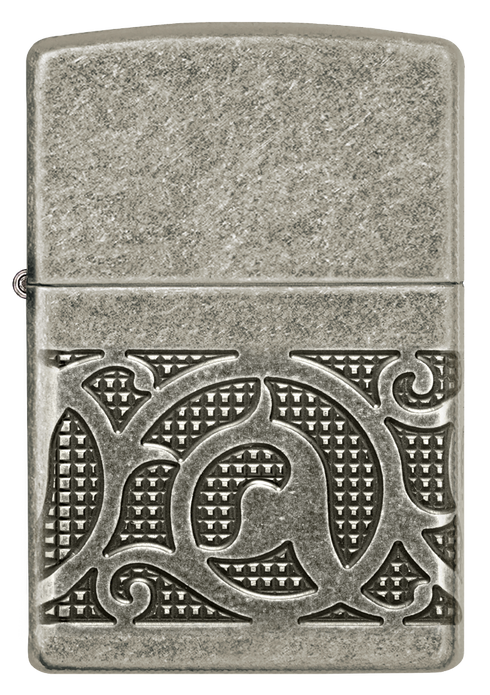 Zippo vžigalnik 49290 Pattern Armor Antique Silver