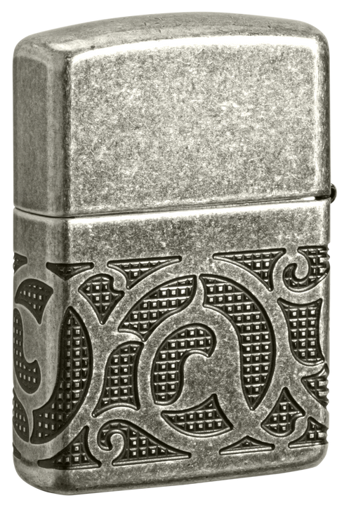 Zippo vžigalnik 49290 Pattern Armor Antique Silver