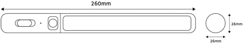 Avide 949864 Svetilka Cabinet PIR LED 0.7W 3000K 87 lm 3xAA