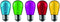 Avide 950228 Žarnice komplet LED 1W E27 5v1