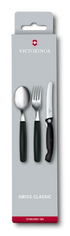 Victorinox 6.7192.F3 Set 3v1 - nazobčan nož, žlica in vilica