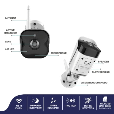 Kamera 67689424 zunanja WI-FI metalna HD-2K