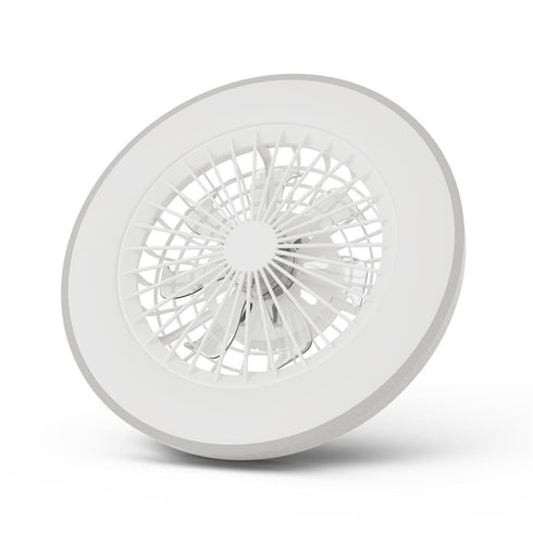 Svetilka stropna Whitney z ventilatorjem, Srebrna, AFCLCCT-48W-15W-WHS