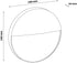 Svetilka vgradna (stopnice) Sevilla LED SMD 6W NW 4000K 402lm IP54 fi160mm AOLS6WLED-SEV