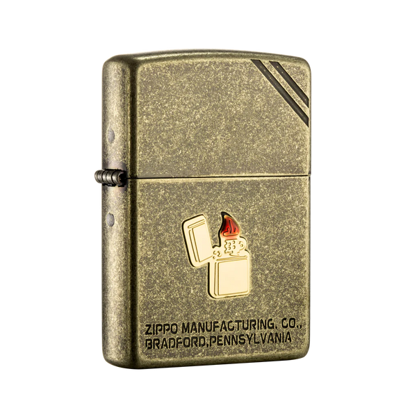 Zippo vžigalnik ZA-3-90A Antique Stone BS Emblem