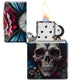 Zippo 46848 vžigalnik Floral Butterfly Skull