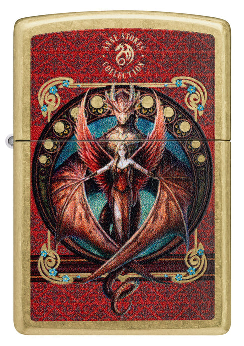 Zippo 46689 vžigalnik Fire Dragon & Woman by Anne Stokes