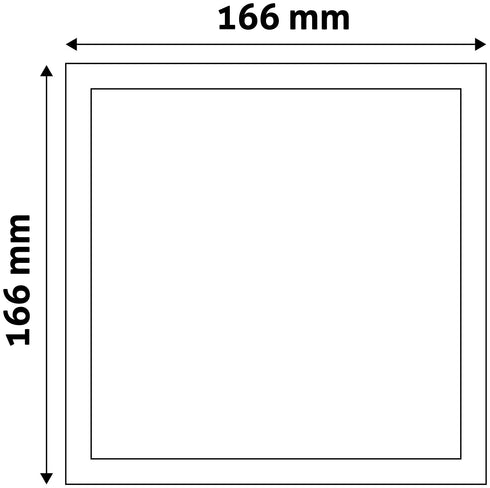 Avide 930008 Vgradna stropna svetilka LED Saten 12W 4000K 950 lm