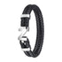Zippo 2007169 Zapestnica Steel Braided Leather 22 cm