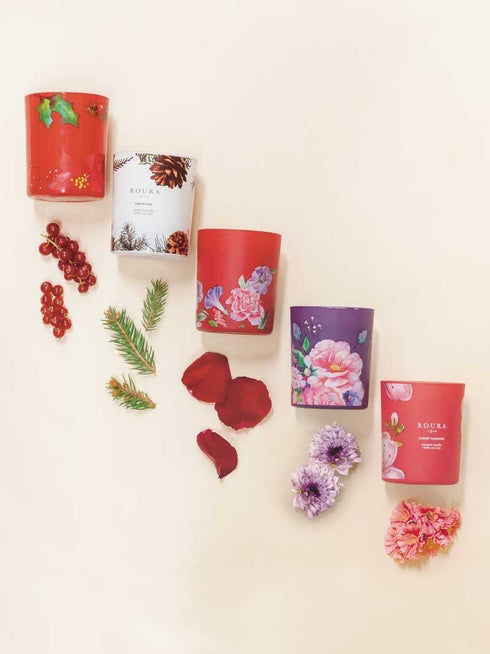 Roura 333501.222 Sveča Cherry Blossom - Aroma 3 v 1, 3 stenji