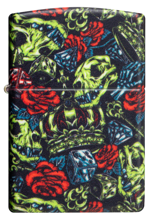 Zippo vžigalnik 49696 Skull Crown