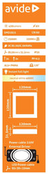 Avide 912066 Stropna svetilka LED 6W NW 420 lm