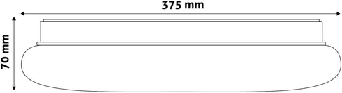 Avide 916347 Stropna svetilka Larissa LED 24W NW 2100 lm