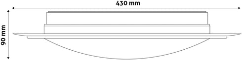 Avide 927244 Stropna svetilka Ares LED 24W NW 2100 lumnov