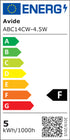 Avide 931081 Žarnica LED 4.5W E14 6400K 470lm