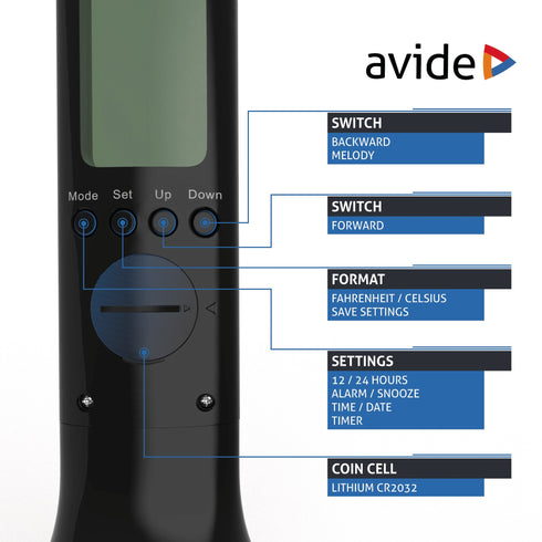 Avide 287804 Namizna svetilka Calendar LED RGB 4W NW 250 lm