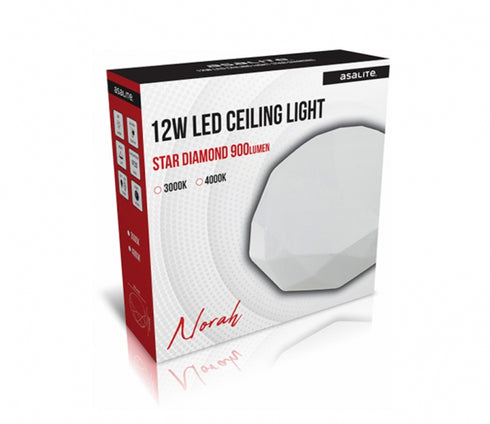 Asalite ASAL0188 Stropna svetilka Norah LED 12W 4000K 900 lm