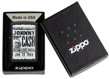 Zippo 46490 vžigalnik Johnny Cash, Newspaper