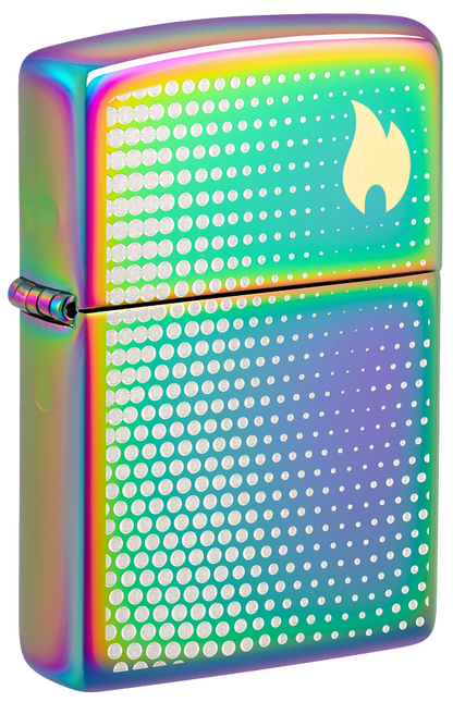 Zippo 46569 vžigalnik Dots and Flame, Multi Color