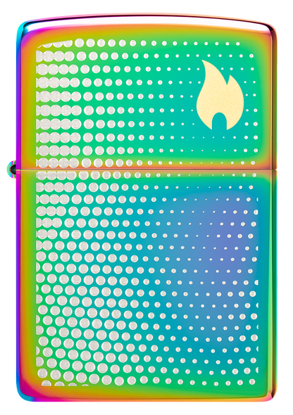 Zippo 46569 vžigalnik Dots and Flame, Multi Color