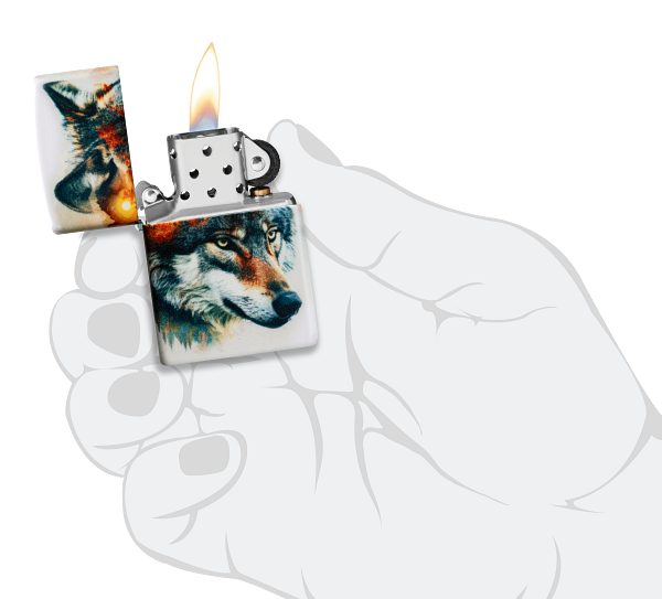 Zippo 60.007.507 vžigalnik Watercolor Wolf