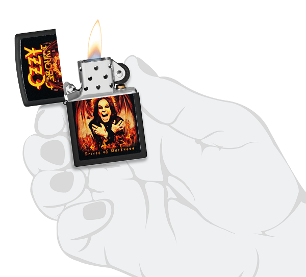 Zippo 47082 vžigalnik Ozzy Osbourne, Black Matte