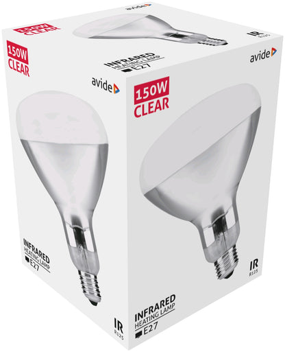 Avide 911007 Žarnica Infra prozorna grelna 150W E27 R125