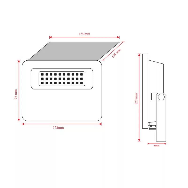 Asalite ASAL0276 Reflektor LED Slim solarni 20W 4000K 1800 lm +senzor