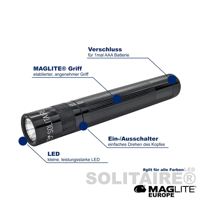 Maglite svetilka LED J3AKY2L Solitaire 1xAAA, Roza