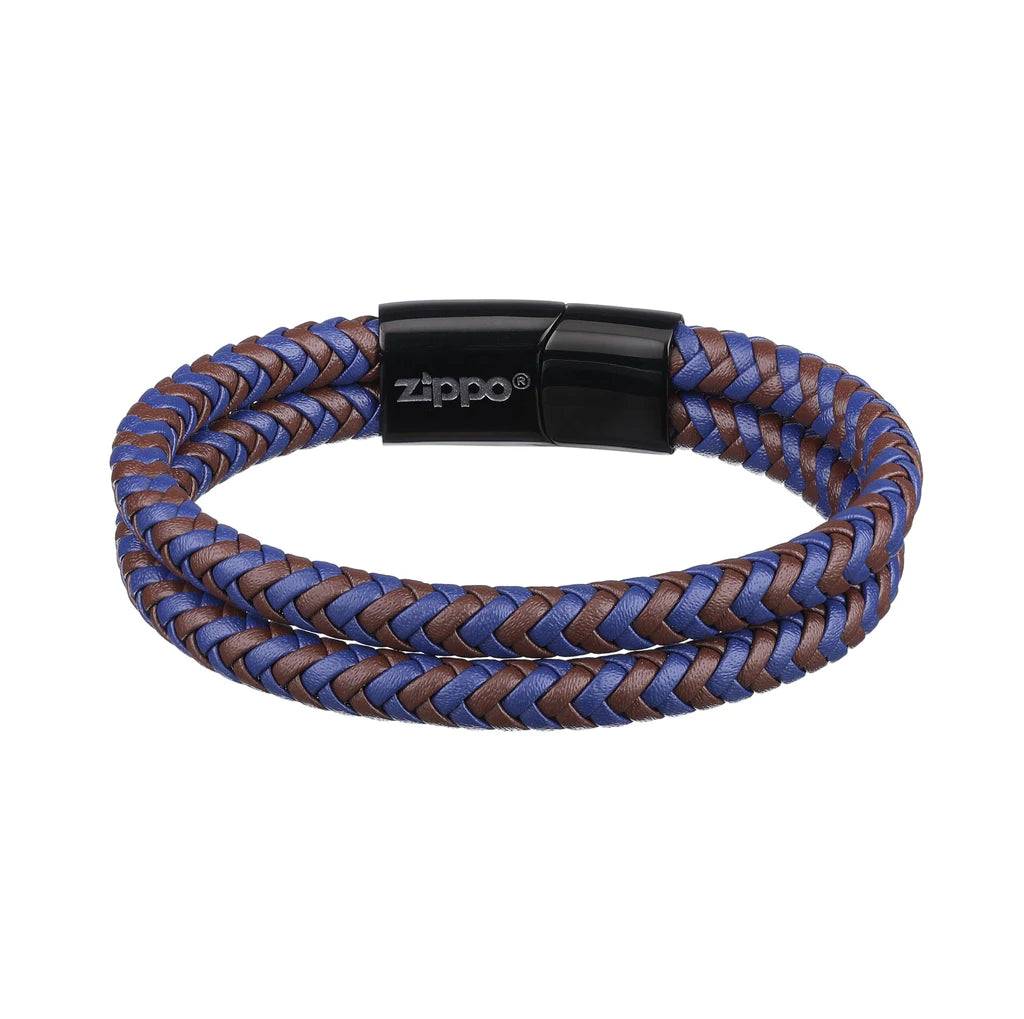 Zippo 2007162 Zapestnica Braided Leather 20 cm