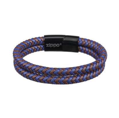 Zippo 2007162 Zapestnica Braided Leather 20 cm