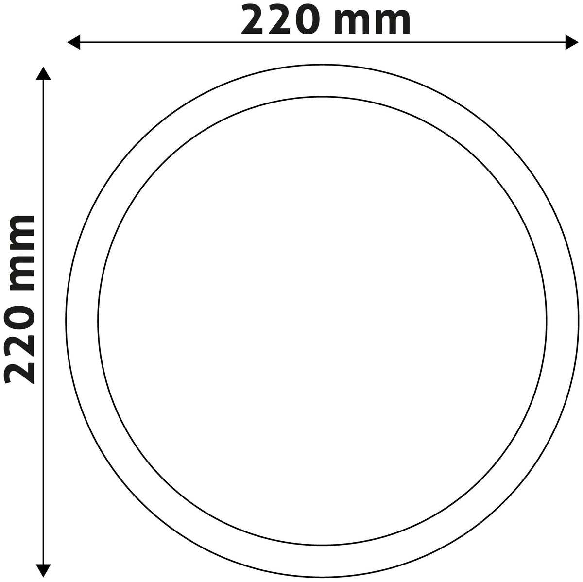 Avide 915241 Zunanja svetilka (Triton-O) Okrogla 20W 4000K 1700 lm IP65