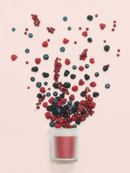 Roura 333033.134 Sveča v brušenem steklu Gozdni sadeži